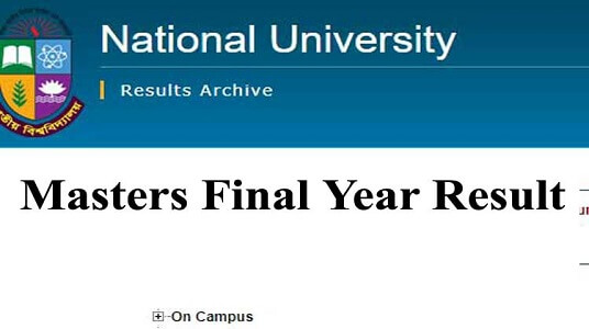 NU Masters Final Year Result 2023