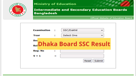 Dhaka Board SSC Result 2023