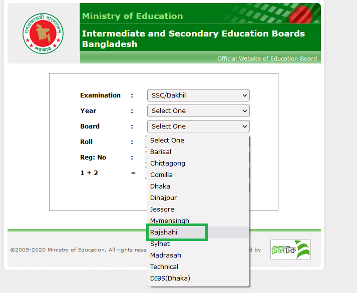How to check Rajshahi Education Board SSC result 2023 Online