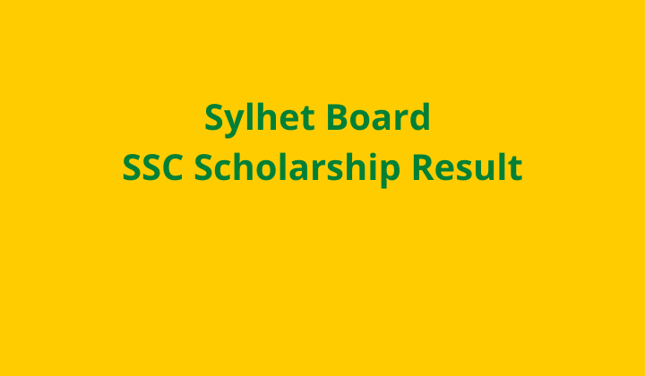 Sylhet Board SSC Scholarship Result 2024