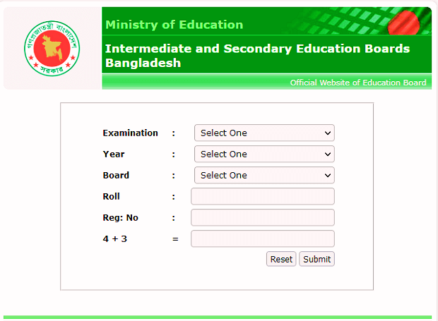 HSC Result Jessore Board Online System 2023