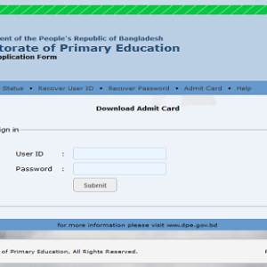 Primary Admit Card Download 2022