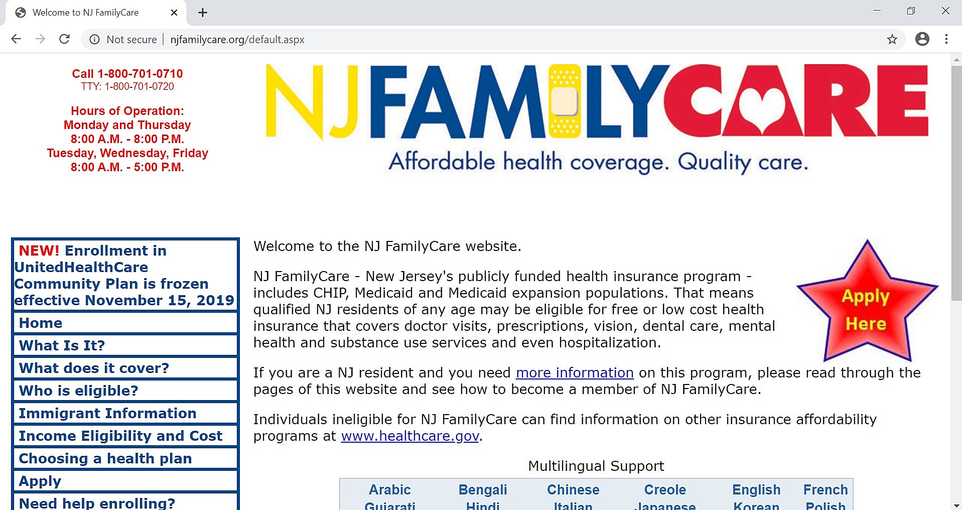 Nj Family Care Login