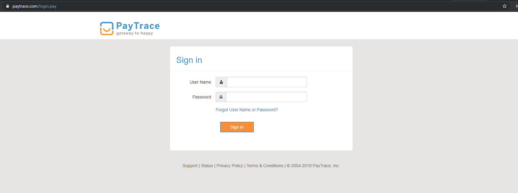Paytrace Login