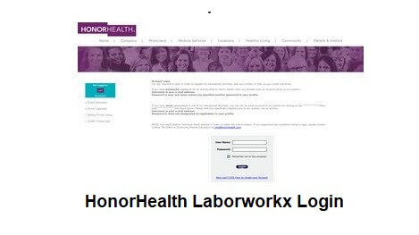 HonorHealth Laborworkx Login