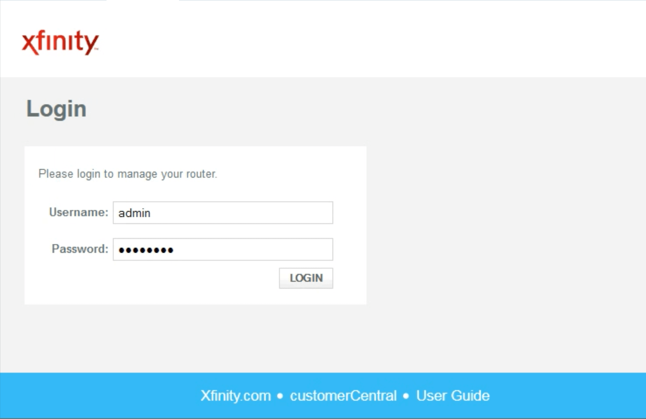 10.0 0.1 Xfinity Login