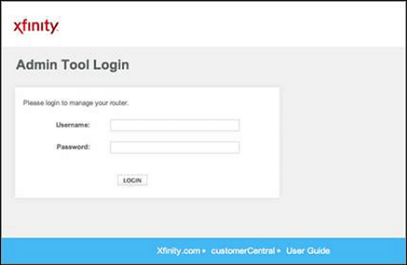 10.0.0.1 Admin Login