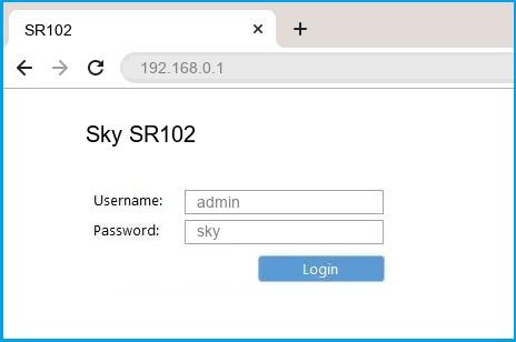 192.168.L.0.1 Login Sky