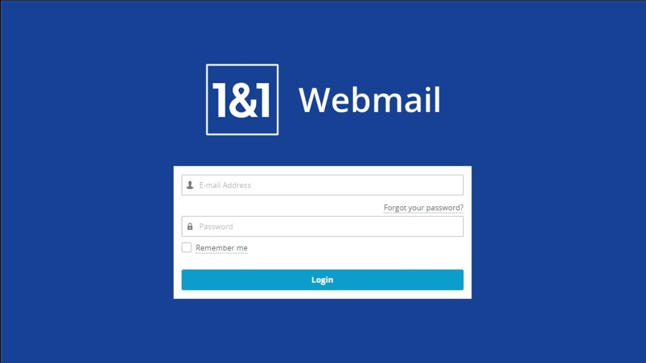 1And1 Webmail Login Uk