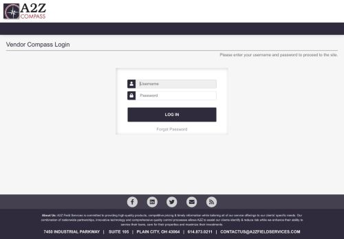 A2Z Vendor Login