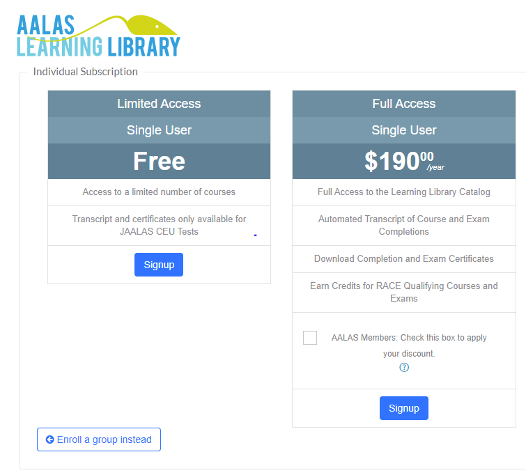 Aalas Learning Library Login