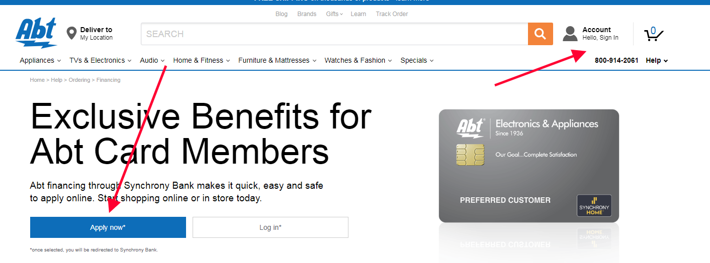 Abt Credit Card Login