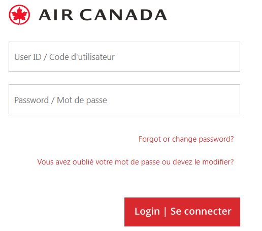 Acaeronet Air Canada Employee Login