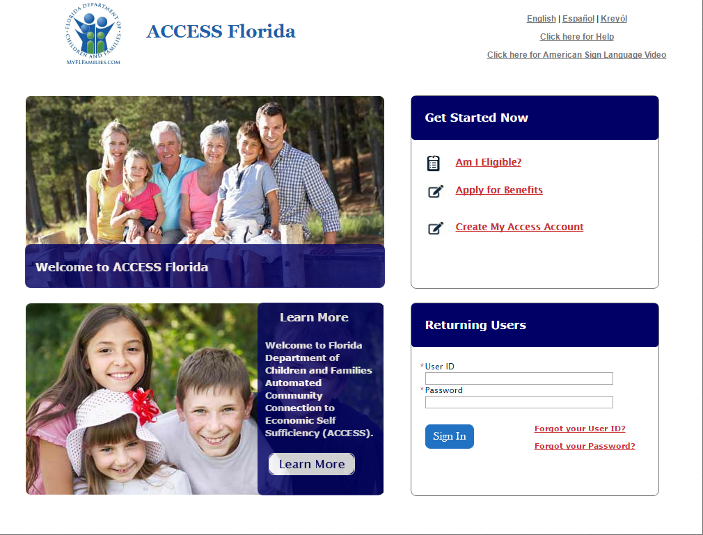 Access Florida.Com Login Page