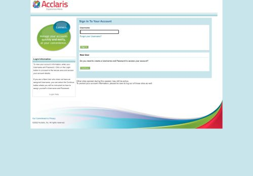 Acclaris Login