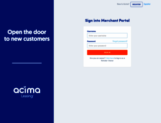 Acima Dealer Login