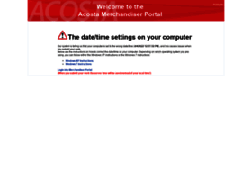 Acosta Merchandiser Portal Login
