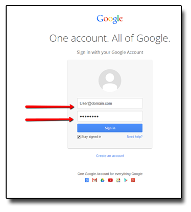 Admin Google Login