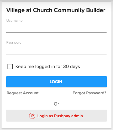 Admin Pushpay Login