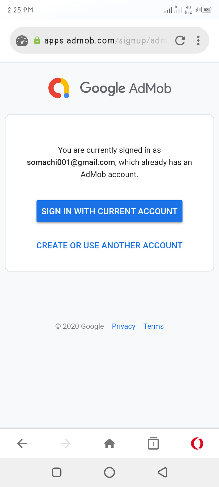 Admob Login