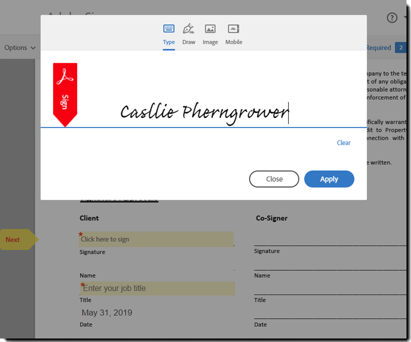 Adobe Echosign Login