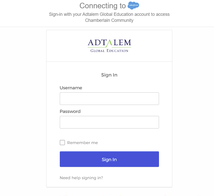 Adtalem Chamberlain Login