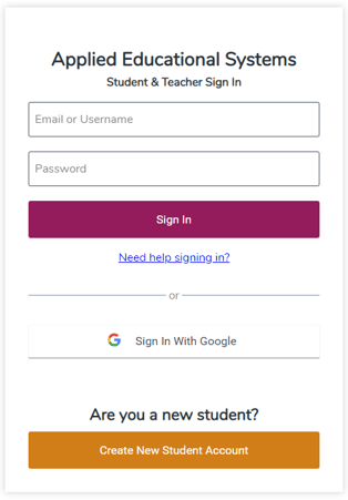 Aes Education Student Login