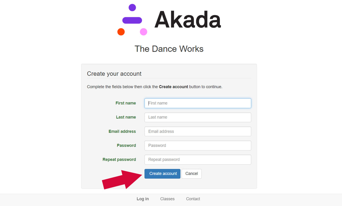 Akada Danceworks Login