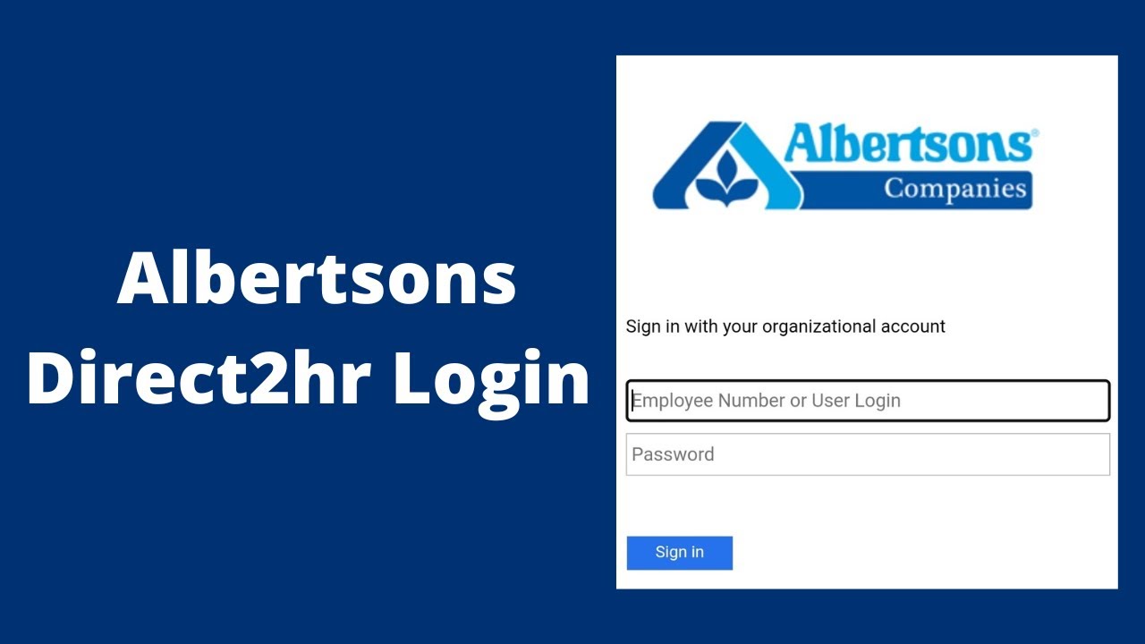 Albertson Employee Login