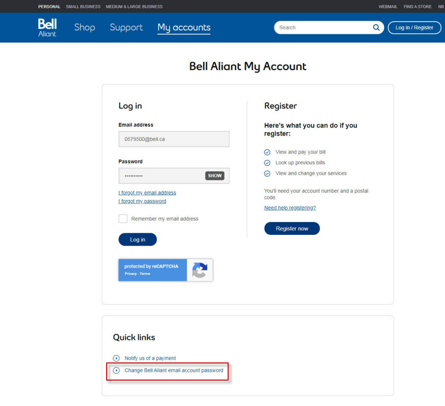 Aliant Webmail Login