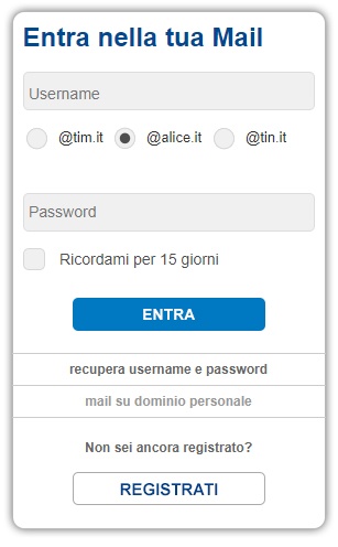 Alice Mail Login