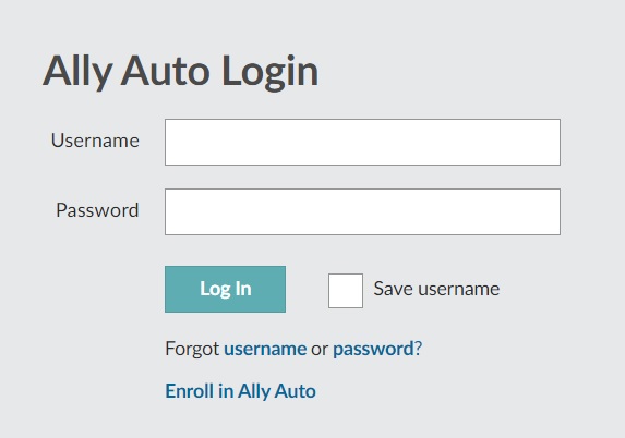 Ally Auto Login