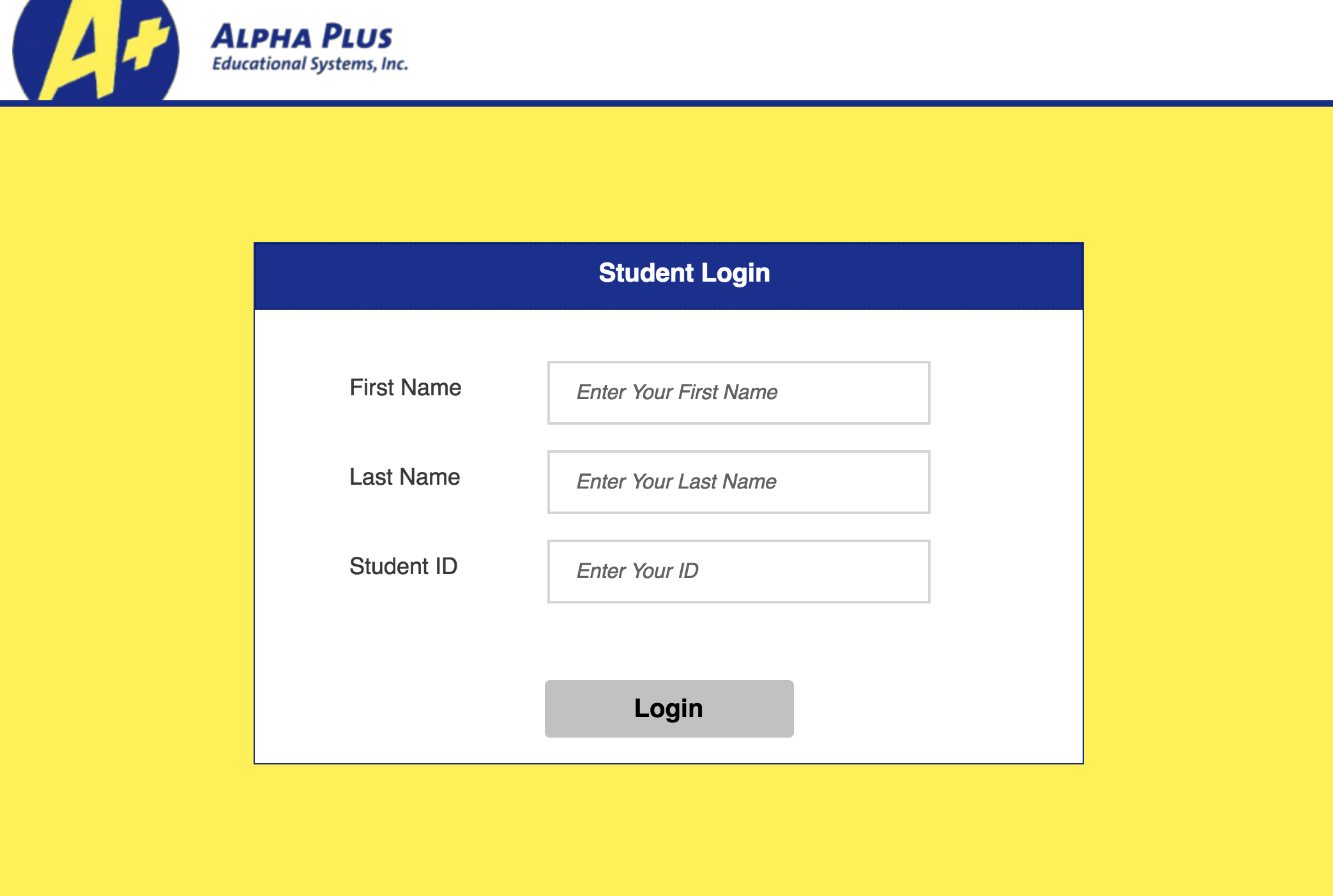 Alpha Student Login