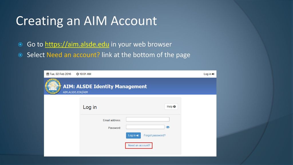 Alsde Application Login