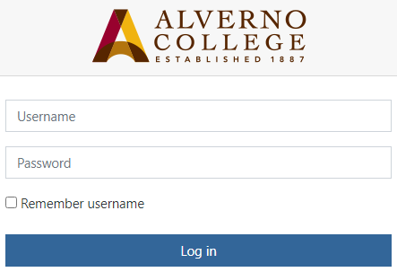 Alverno Moodle Login