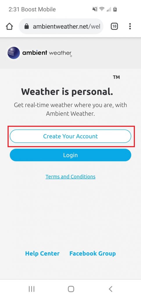 Ambient Weather Login