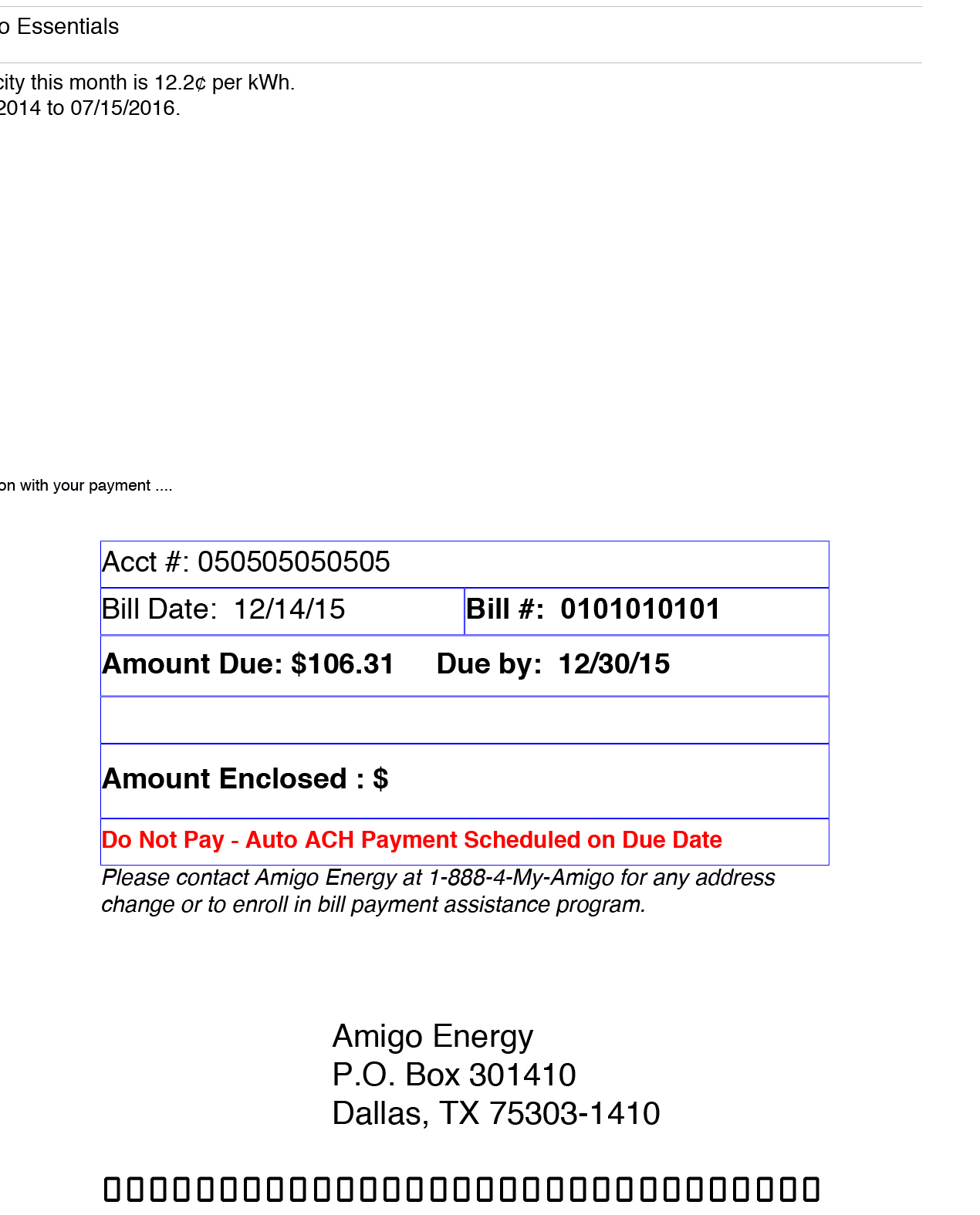 Amigo Energy Account Login