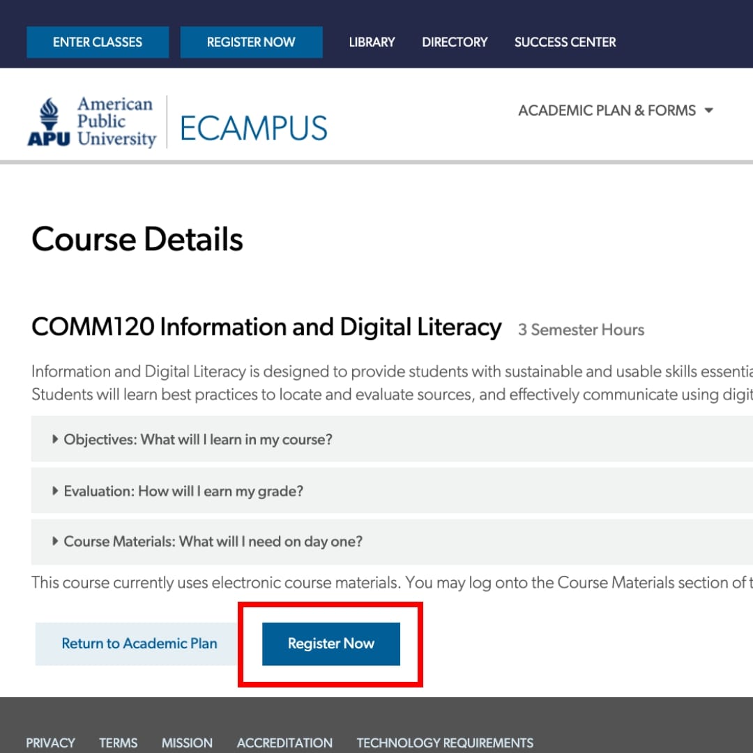 Amu Ecampus Login