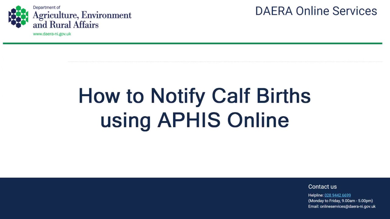 Aphis Online Login