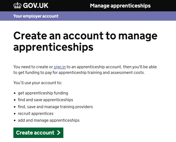 Apprentice Service Account Login