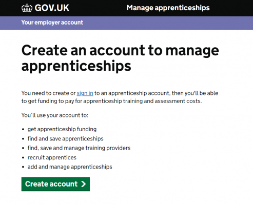 Apprenticeship Service Account Login