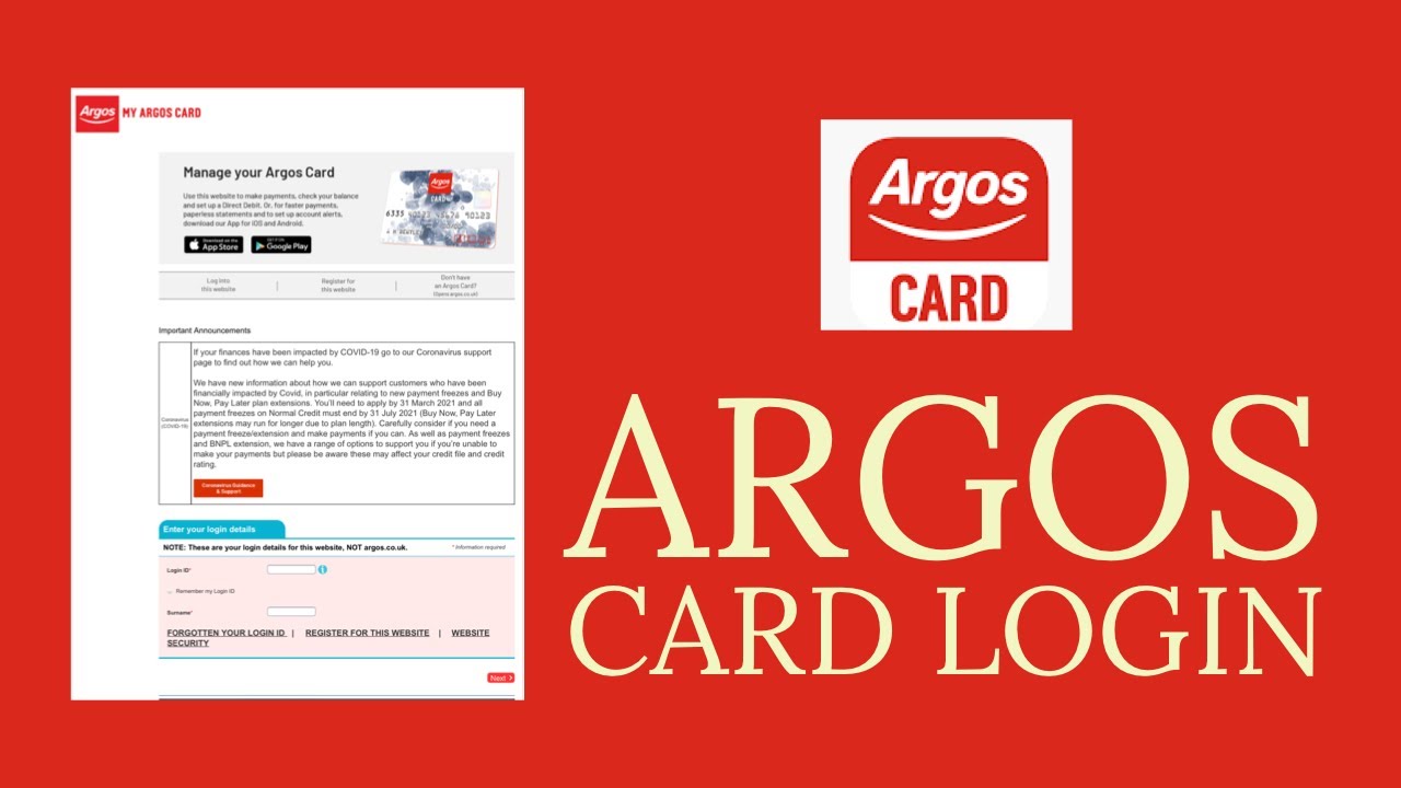 Argos Account Login