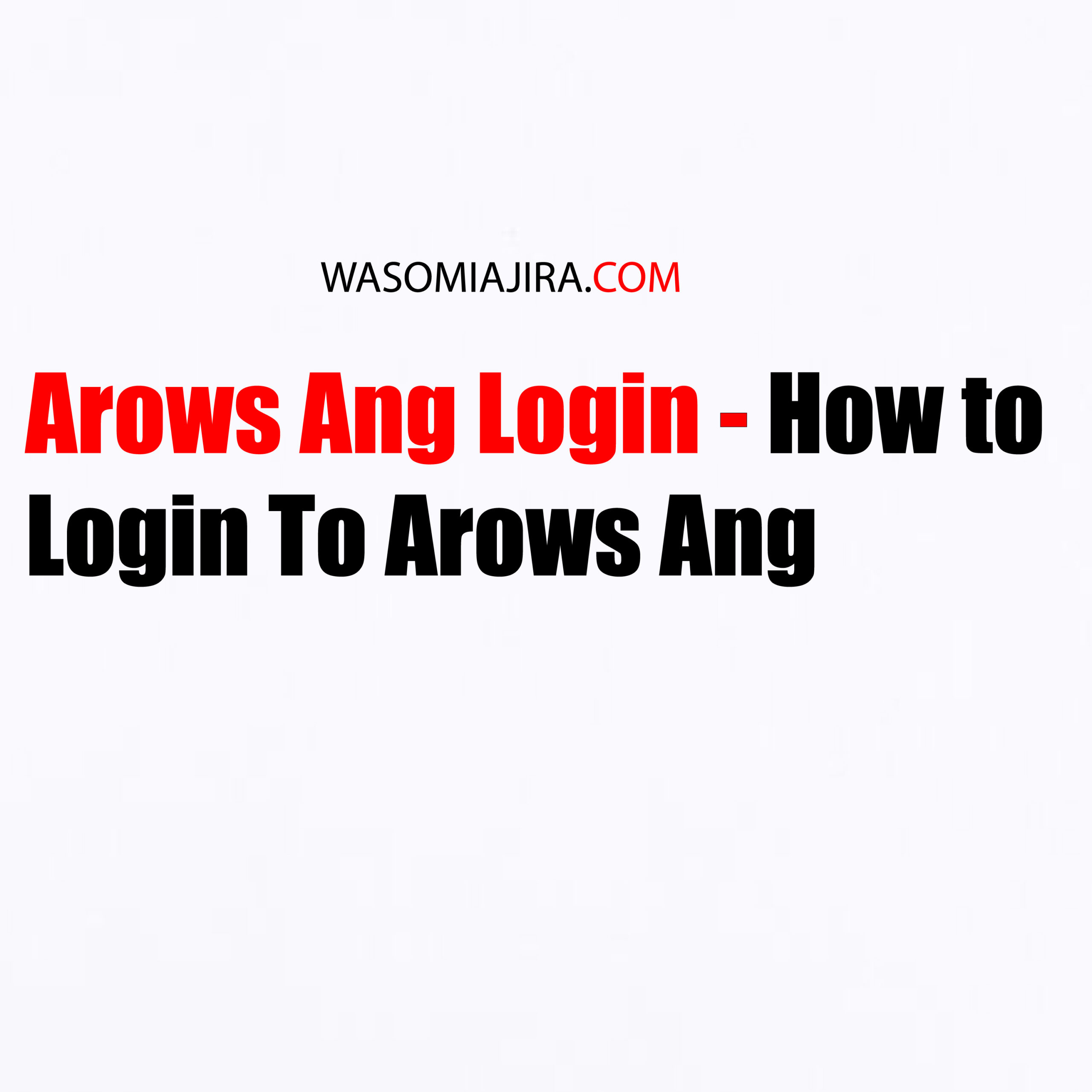 Arows Ang Login