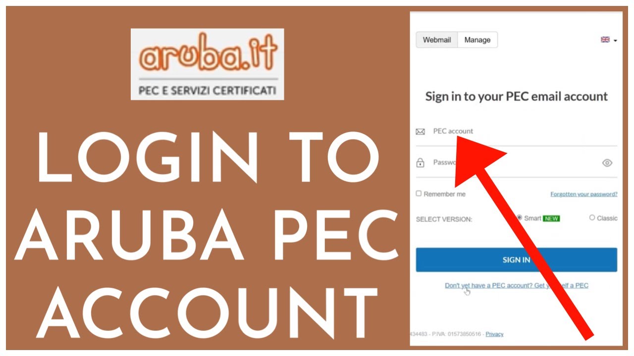 Aruba Pec Login