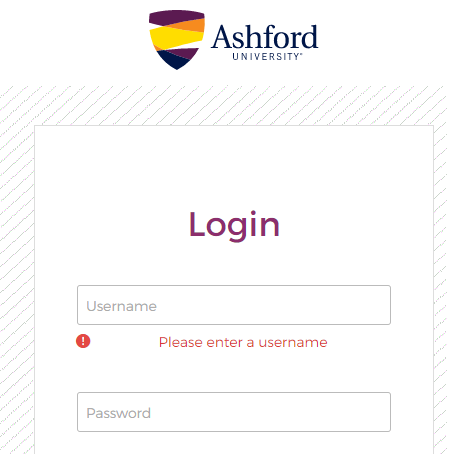 Ashford Edu Login