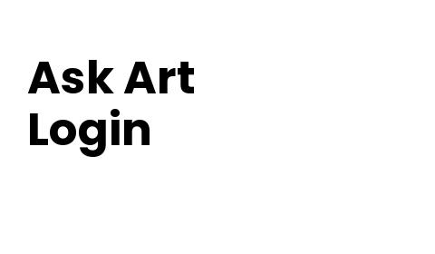 Ask Art Login