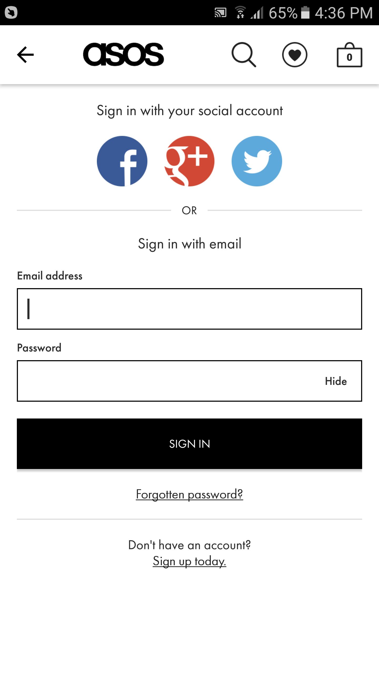 Asos Login