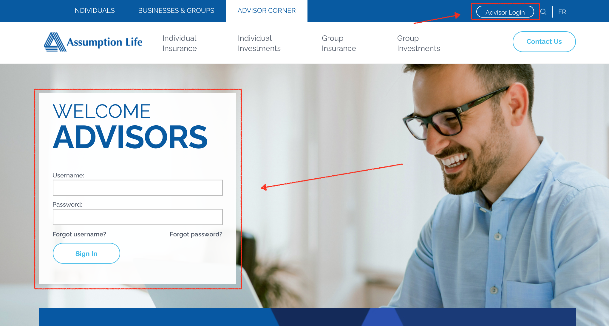 Assumption Life Advisor Login