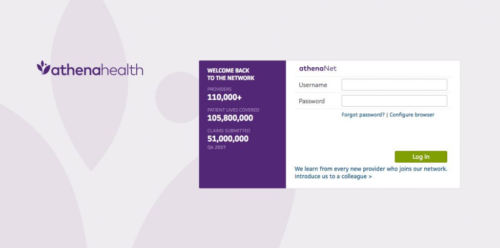 Athenanet Health Login