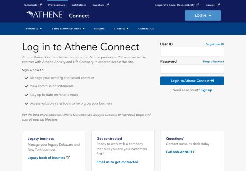 Athene Connect Login